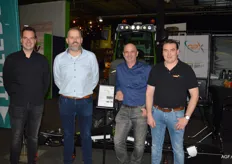 Willem van As, Hans Biemans, Gert-Jan Voordeveld en Diederik Hol bij de iQuus Spotspray van GPX Solutions